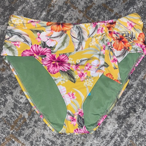 Bleu Rod Beattie bikini bottoms Canary Gold size 14 - Picture 2 of 10